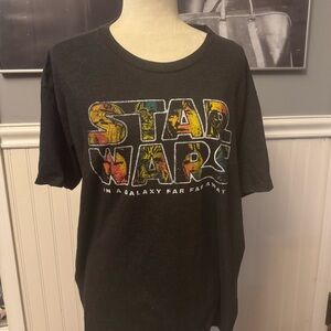 Star Wars Mad Engine Black Graphic Tshirt Size XL